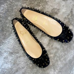 Authentic Christian Louboutin spiked flats size 38